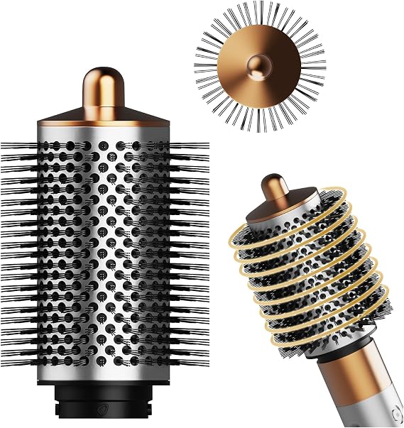Large Round Volumizing Brush Attachment for Dyson Airwrap by MMOBIEL – Large Round Brush for HS01/05/08 – For Blowout, Volume, Smooth Hair & Reducing Frizz