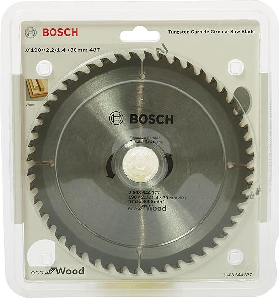 Bosch Eco for Wood Daire Testere Bıçağı, 190 * 30 mm, 48 Diş
