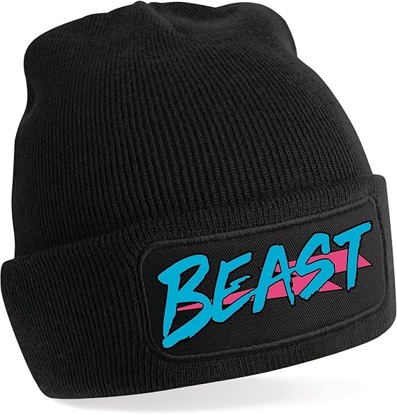 Mr Beast Beanie Hat Black