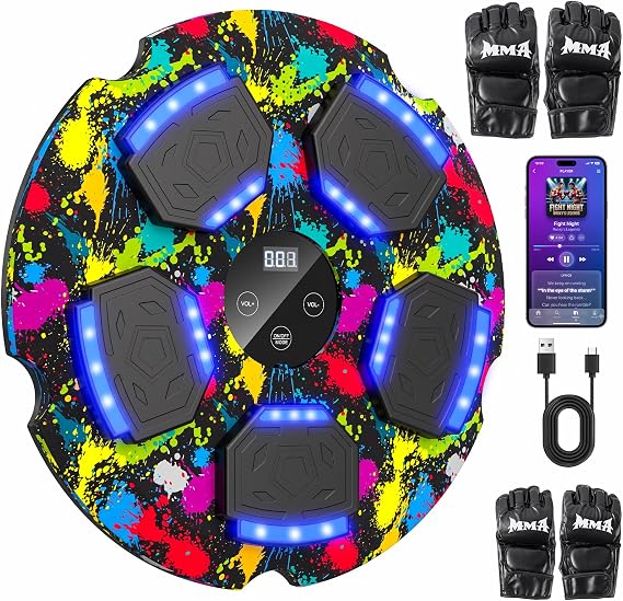 Music Boxing Machine Bluetooth Boxing Machine Adjustable Speed and Counting Mode
