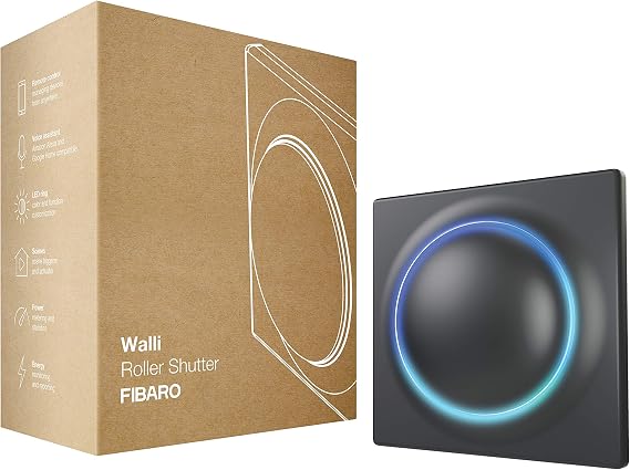Fibaro Walli Roller Shutter / Z-Wave Plus Flush-Mounted Roller Shutter Switch Anthracite FGWREU-111-8