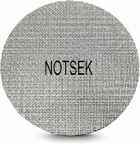 NOTSEK 49mm Puck Screen, Espresso Puck Screen for 49mm Portafilter, with Acrylic Storage Box, Resuable 1.7mm Thickness 150μm, 316L Stainless Steel, Coffee Filter Screen