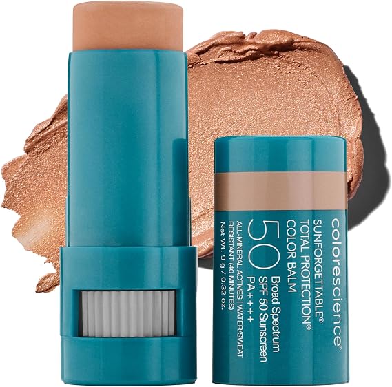 Colorescience. Sunforgettable Total Protection Colour Balm SPF 50/PA++++, UVA/UVB, Colour Balm for Cheeks and Eyelids, Antioxidant, Moisturising, 9 g, Glow