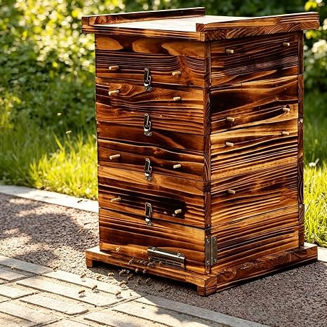 Bee Hive Box, 5-Layer Vertical Lattice Hive With Bottom Window