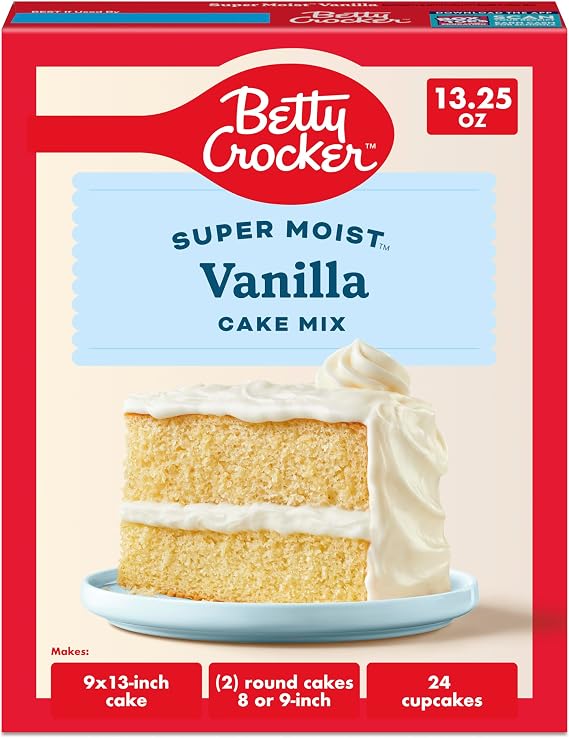 Betty Crocker Vanilla Super Moist Cake Mix - 13.25oz