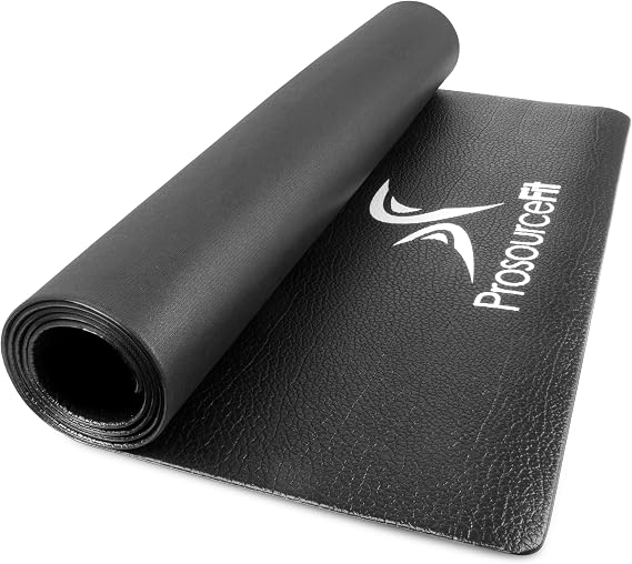 ProsourceFit Training Floor Mat, Foldable, High Density PVC, For Treadmills, Bike Mat