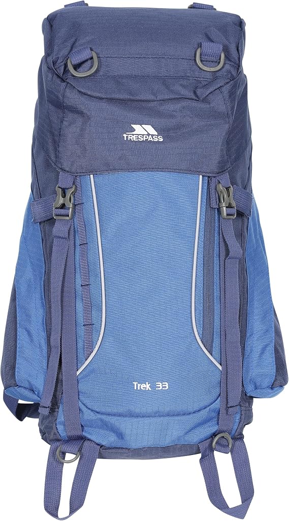 Trespass 33L Rucksack Trek Electric Blue One Size