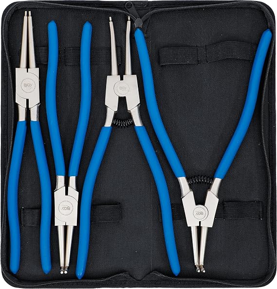 BGS 651 Snap Ring Pliers Set 300 mm 4 Pieces Indoor/Outdoor