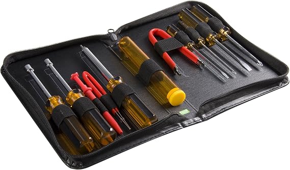 11 Piece Computer Tool Kit - PC Repair Tool Kit with Zippered Vinyl Carrying Case (CTK200)