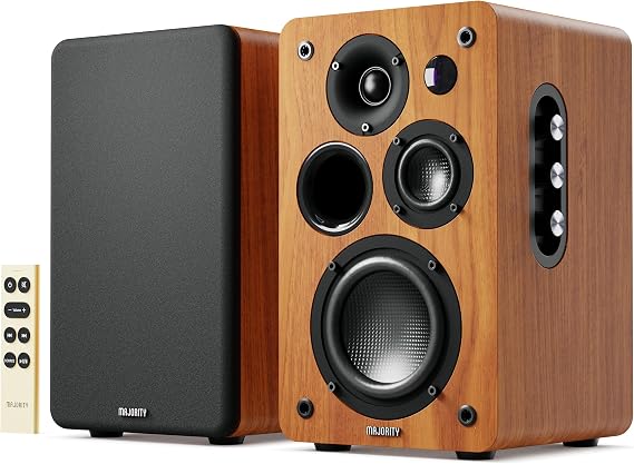 MAJORITY D100X Active Bookshelf Speakers | 2.0 Stereo System
