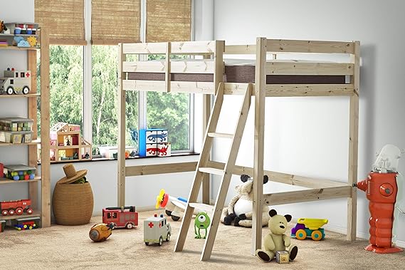 STRICTLY BEDS&BUNKS Oscar High Sleeper Loft Bunk Bed, 3ft Single