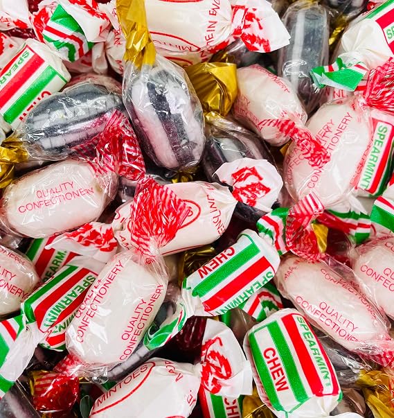 Assorted Mints Mix Sweets 1kg Bag Resealable Pouch, Mintoes, Spearmint Chews, Old English Mints