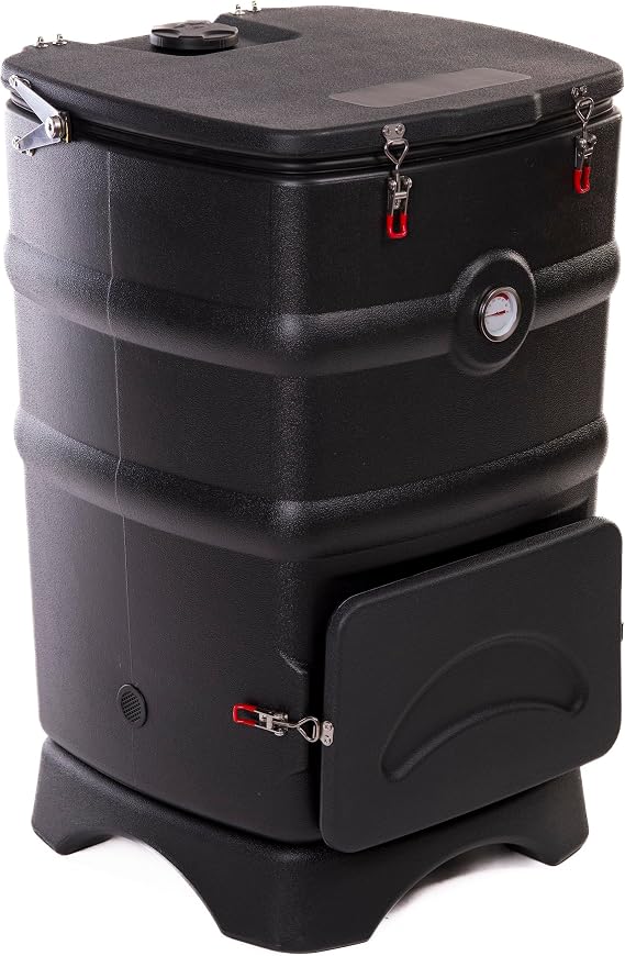 Garden Gear Bio-Heat 110L Thermal Composter with Carbon Filtration External Compost Thermometer & Ventilation System Eco-Friendly Composting Garden & Kitchen Waste (110L Thermal Hot Composter)