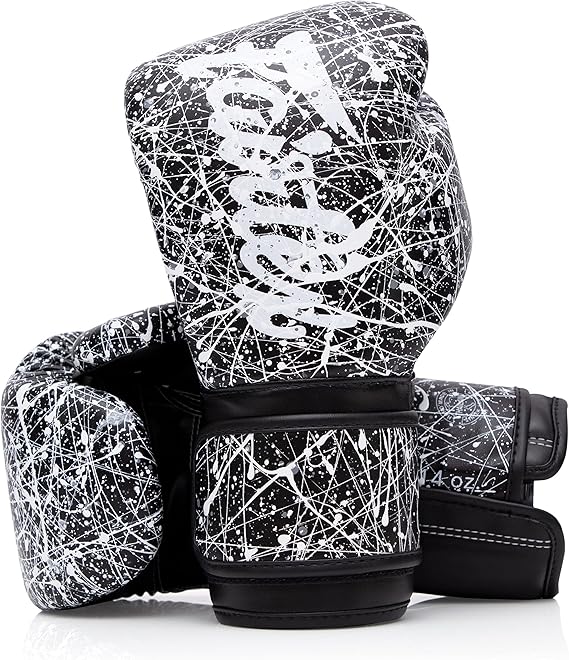 Fairtex BGV14 Boxing Gloves - Black/White/10oz