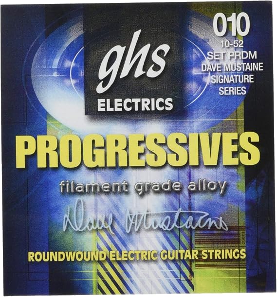 ghs エレキギター弦 PROGRESSIVES/プログレッシブ デイヴ・ムステインメガデス シグネチャー 10-52 PRDM