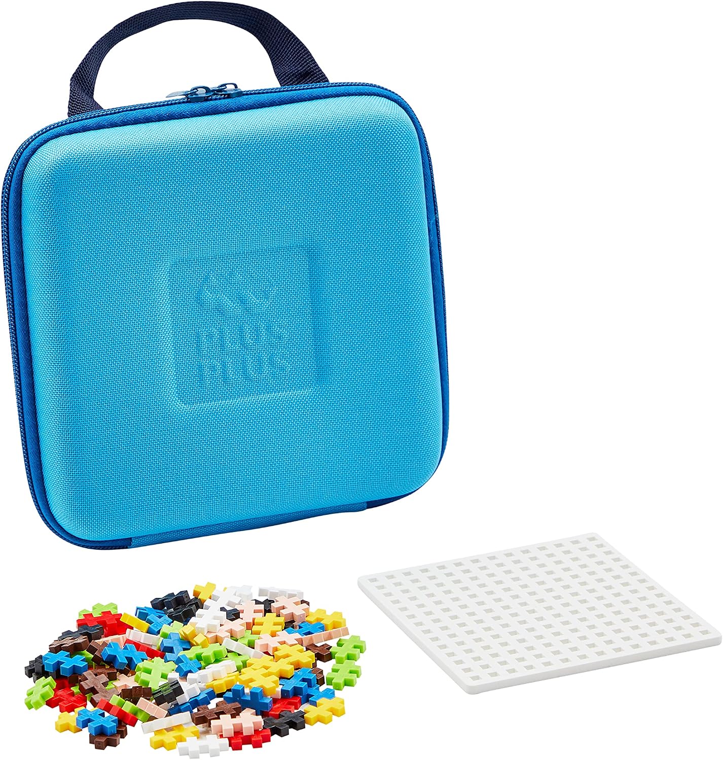 Plus-Plus 52282 Suitcase Basic Metal Blue, Multi-Colour