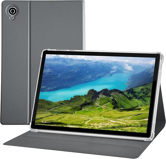 10 Inch Android 14 Tablet with Protective Case, Quad Core Processor