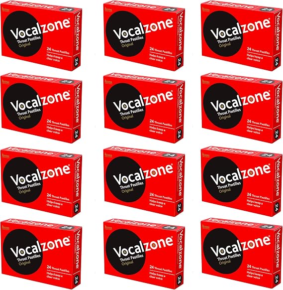 Vocalzone Original | Sore Throat Relief Pastilles | Multi-Pack (12 x 24)