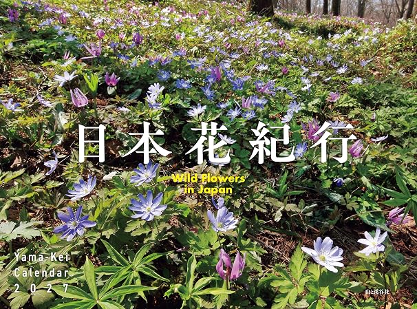 カレンダー2027 日本花紀行（月めくり/壁掛け/フラワー 風景） ヤマケイカレンダー2027