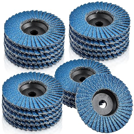 Angle Grinder Discs 76mm, 40 Grit Flap Discs, 15 Pcs (Blue,3 Inch)