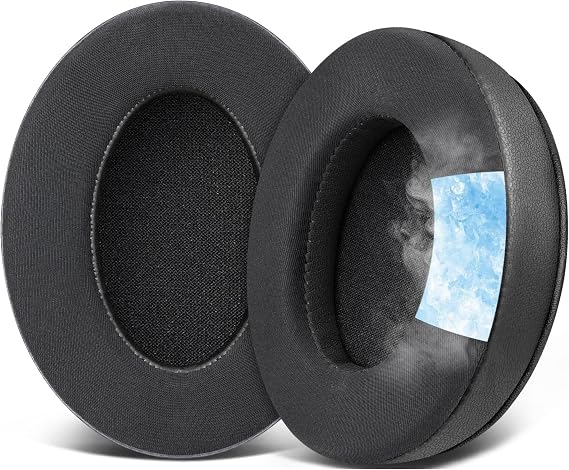 HyperX Cloud 3, Cloud 2, Cloud 1, Cloud Alpha, Flight, Stinger, Core Uyumlu Soğutucu Jel Kulaklık Pedi - İpeksi Serin Kumaş & Hafızalı Köpük (Memory Foam) Kulaklık Süngeri (Soğutucu Jel - Kumaş)