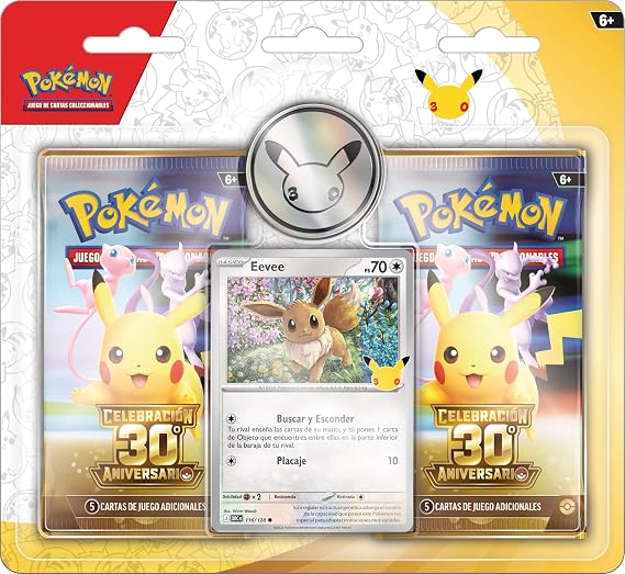 Pokémon: 30th Anniversary Celebration Enhancement Envelopes by JCC Pokémon (1 Holographic Letter, 1 Coin and 2 Upgrade Envelopes)