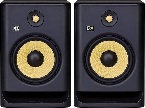 KRK RP8 Rokit 8 G4 Professional Bi-Amp 8" Powered Studio Monitor Pair, Black
