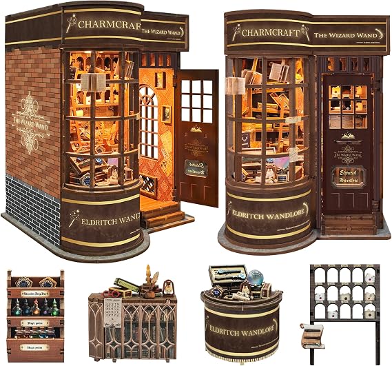 Magic Wand Shop Book Nook Kit 3D Wooden Puzzles for Adults