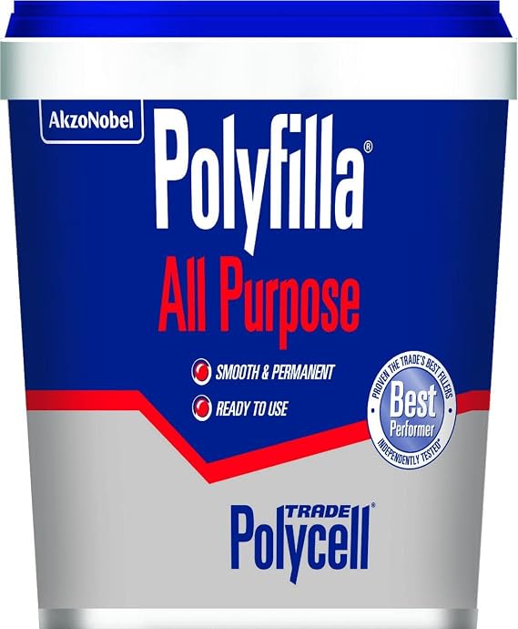 Polycell Trade All Purpose Filler 1KG, White