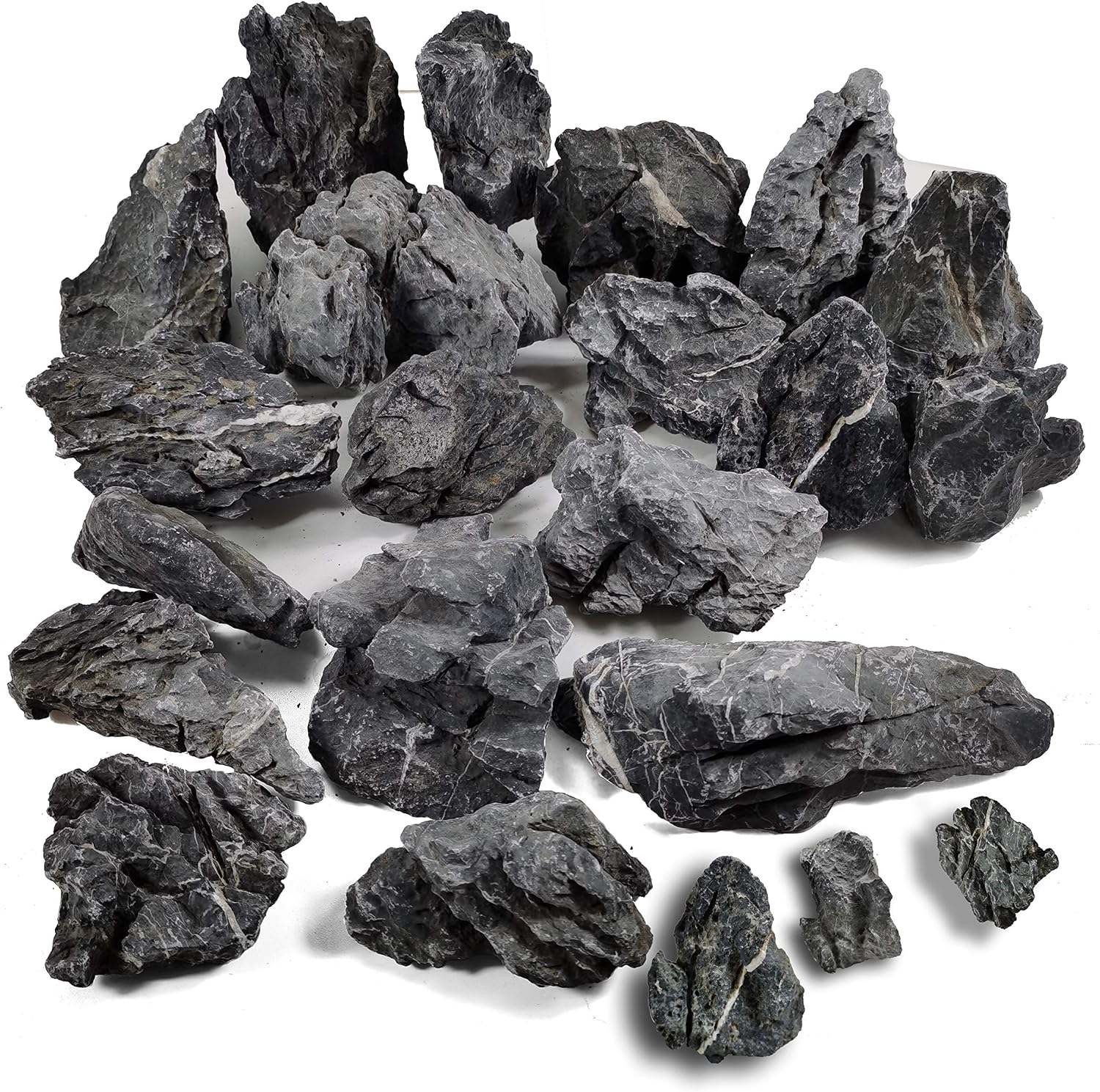 Voulosimi 44 lb Seiryu Rock Stone for Aquariums, Landscaping Model,Tank Decoration