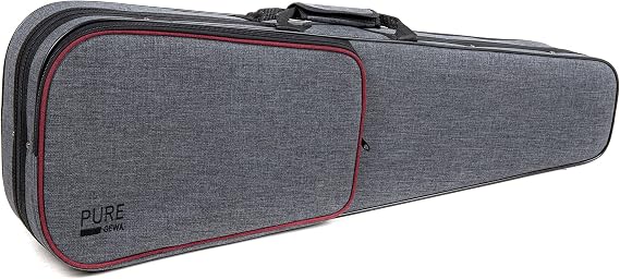 PURE GEWA Violin Case in grey with backpack straps and carry handle 4/4