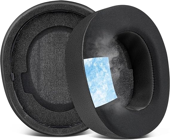 SteelSeries Arctis Nova Pro Wireless (Nova Pro Kablolu ile Uyumsuzdur!) & Nova Elite ile Uyumlu Soğutucu Jel Kulaklık Pedi - İpeksi Kumaş & Hafızalı Köpük Kulaklık Süngeri (Soğutucu Jel - Kumaş)