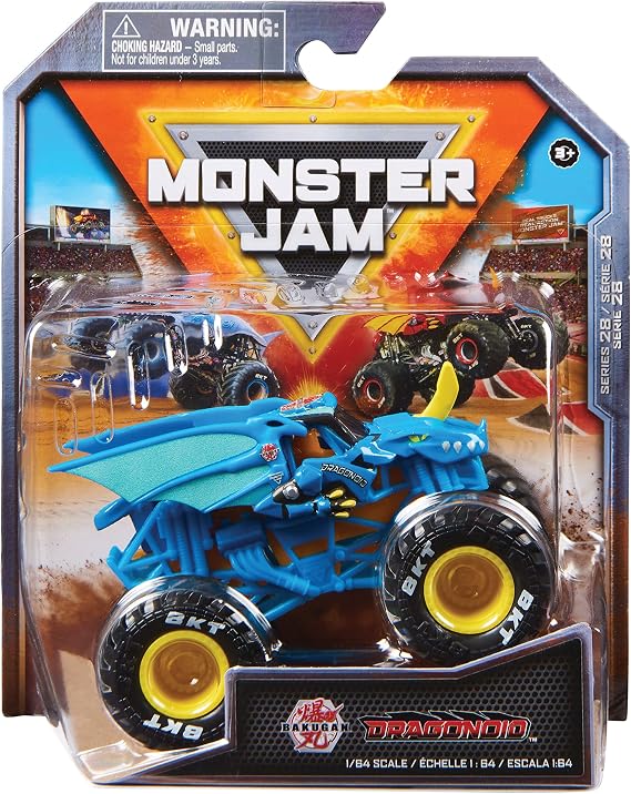 Monster Jam - オリジナルトラック 1:64スケールのモンスタースタントアクション 遊びや収集用 対象年齢3歳以上アソートデザイン詰め合わせ、ランダム