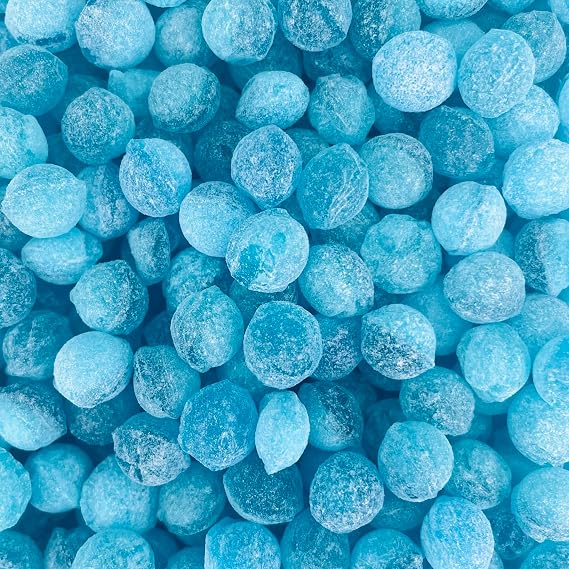 Dobsons Blue Raspberry Pips Sweets, 400g, Resealable Pouch, Retro Candy