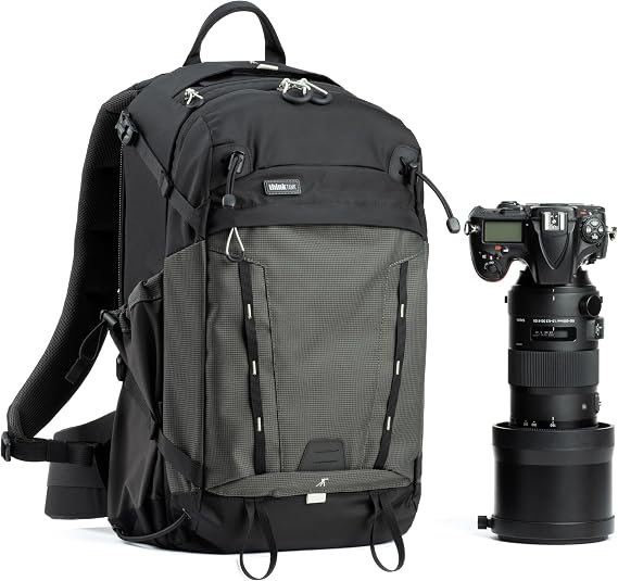 Think Tank - Backlight Camera Backpack - 26L - Max. Lens Size: 200-400 f/4 Detached from The Body and 9L Personal Equipment - Slate Black