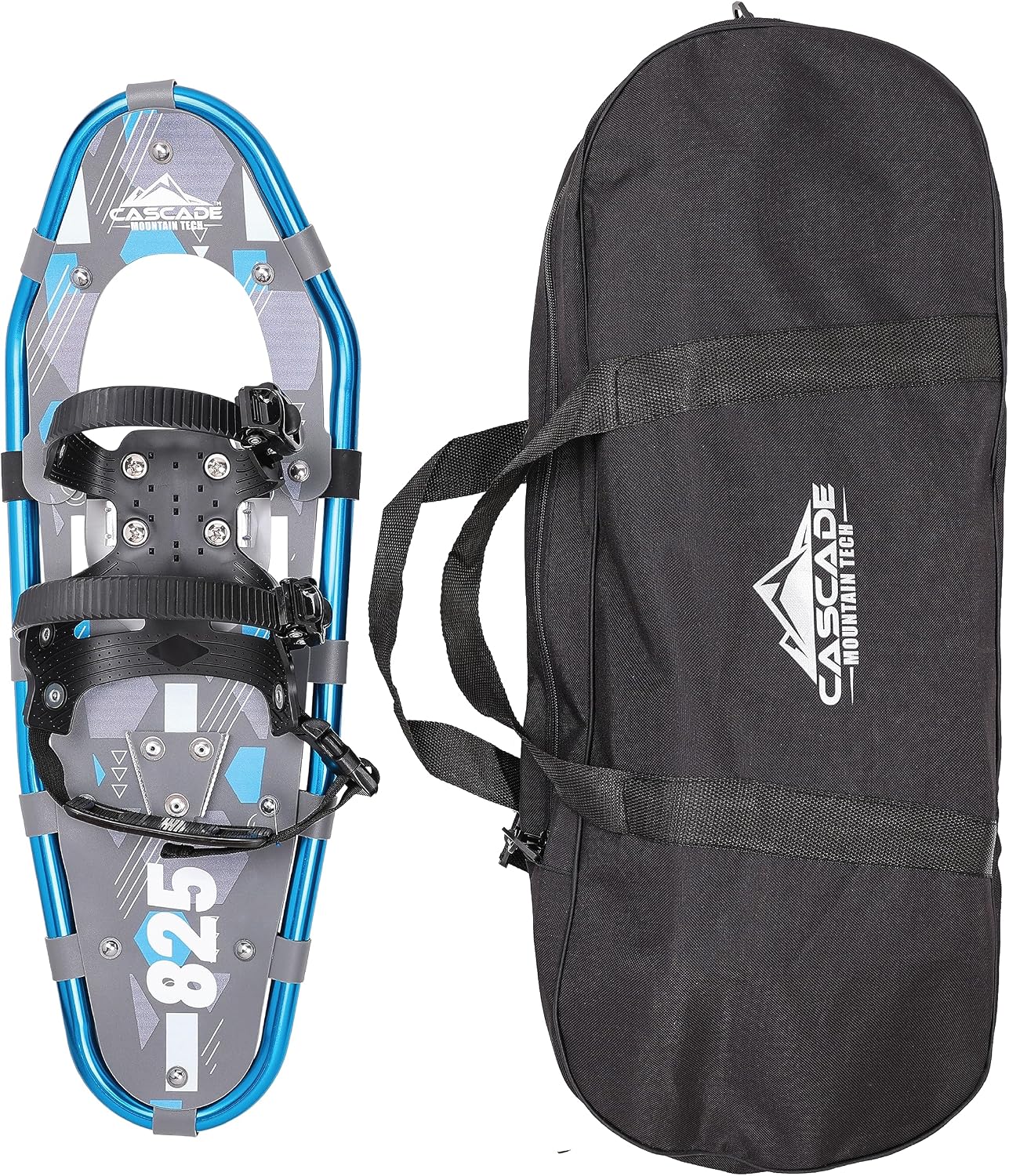 Explorer Plus Lightweight Aluminum Frame Snowshoes with Dual Ratchet Bindings, Nylon Heel Strap & XPE Ever-Flex Decking, Includes Waterproof Carry Bag, Available in Adult & Kids Sizes