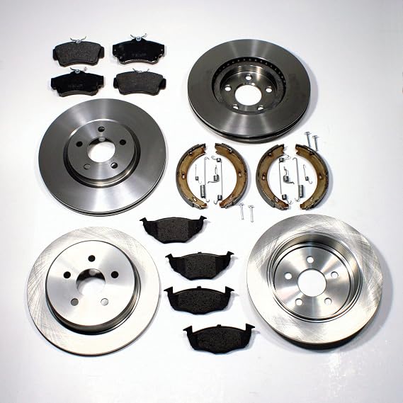 Brake Discs + Brake Pads + Handbrake + Accessories Front + Rear