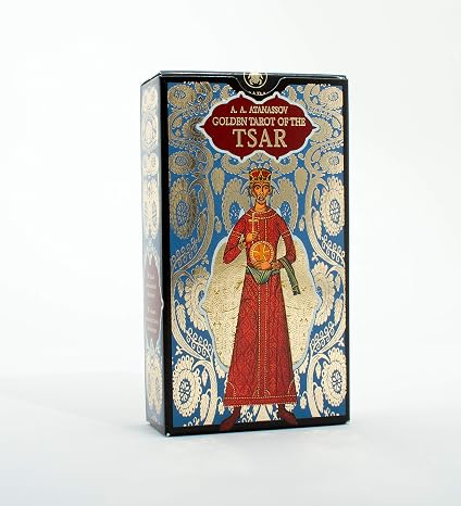 Golden Tarot of the Tsar: 78 full colour tarot cards with gold foil impressions