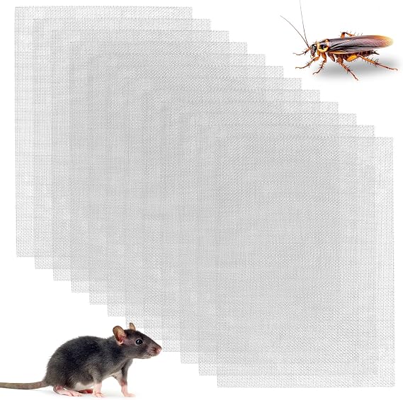 12 Pcs Wire Insect Rodent Mesh Sheets A5, 304 Stainless Steel