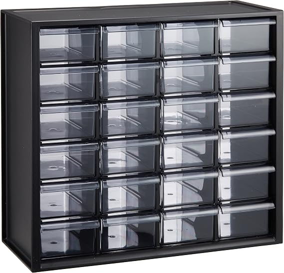 Iris Ohyama Parts Cabinet Black PC-310