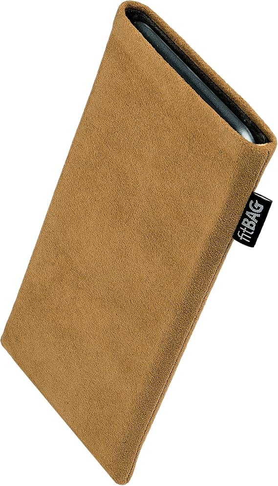 fitBAG Classic Sand custom tailored sleeve for Sony Ericsson W995 | Made in Germany | Genuine Alcantara pouch case cover with MicroFibre lining for display cleaning
