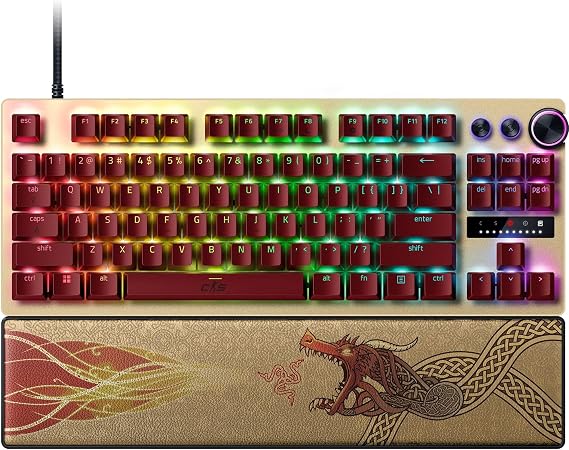 Razer Huntsman V3 Pro Tenkeyless Counter-Strike 2 Dragon Lore - Analogue optical TKL e-sports PC keyboard without numeric keypad - Snap Tap - Rapid Trigger - QWERTY US layout | Dragon Lore