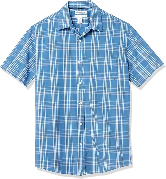 Amazon Essentials Men's Short-Sleeve Casual Poplin Shirt