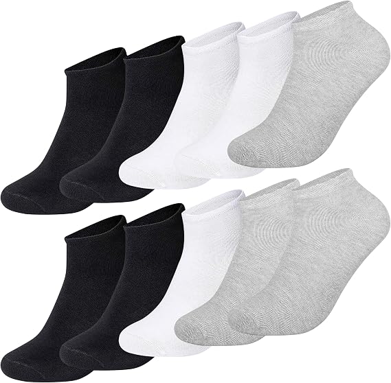 Anthony Jackson 10'lu Kutu BAMBU Premium Dikişsiz Bay - Bayan Sneaker Çorap