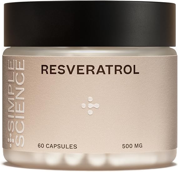 Resveratrol 500MG | 100% Pure Trans-Resveratrol | Antioxidant Supplement | 60 Capsules (60 Servings) | Lab Tested | Non-GMO | Biodegradable Packaging | Made in the UK