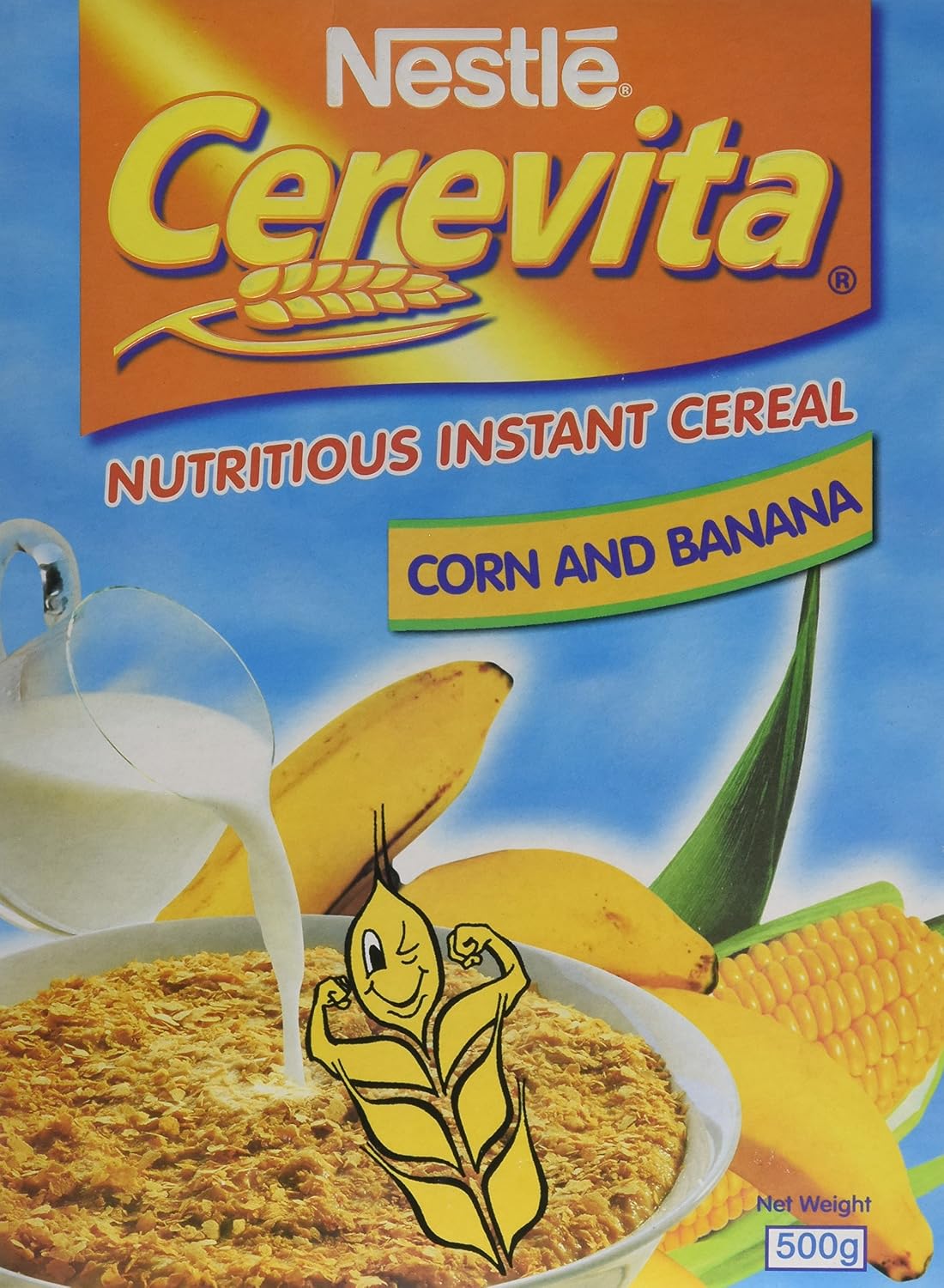 Nestle Cerevita Instant Cereal with Corn and Banana 500 g