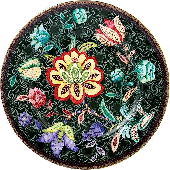 Vintage Tea Set, Ceramic Plate - Elegant Peacock(7.5inches)