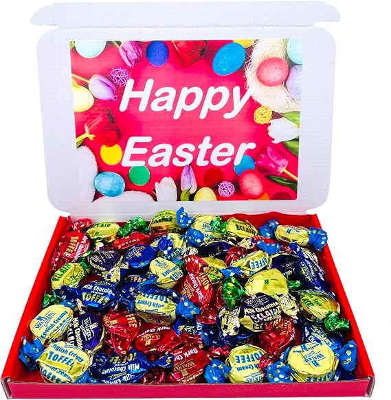 Walkers Nonsuch Assorted Toffees and Chocolate Eclairs Gift Box Christmas Hamper Toffee 300g