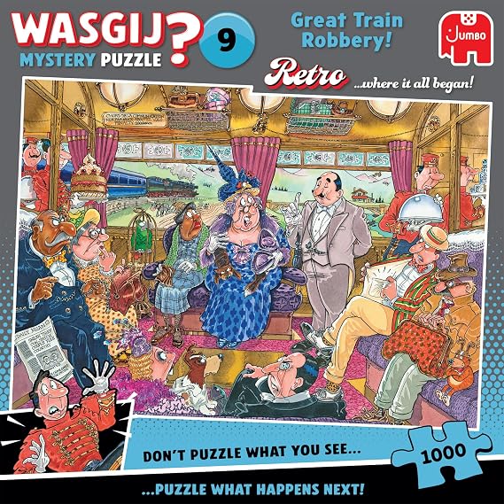 Wasgij Retro Mystery 9 - The Great Train Robbery - 1000 Piece Adults Puzzle