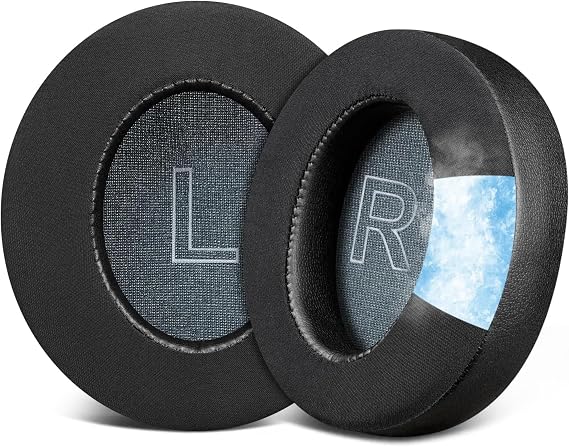 Anker Soundcore Life Q30 / Q30BT ve Q35 ile Uyumlu Soğutucu Jel Kulaklık Pedi - İpeksi Serin Kumaş ve Hafızalı Köpük (Memory Foam) Kulaklık Süngeri (Soğutucu Jel - Kumaş)